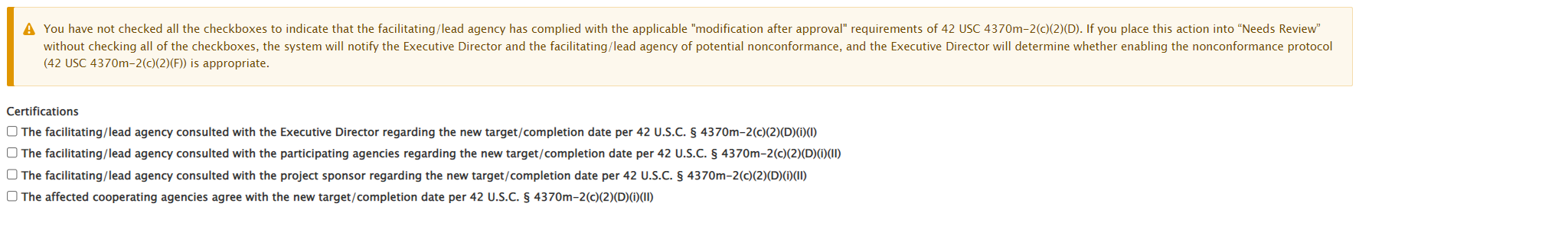 Certifications